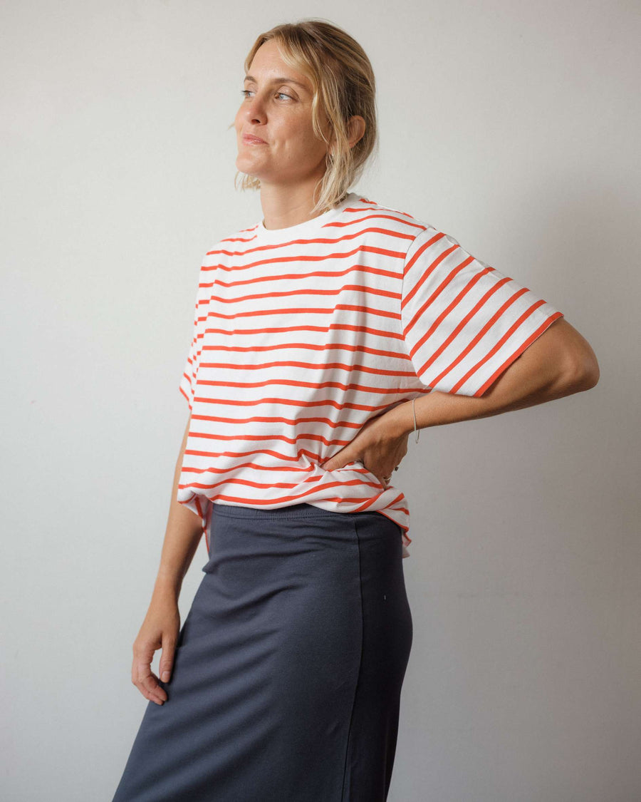 long navy skirt for ladies
