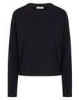 women’s black long sleeve top