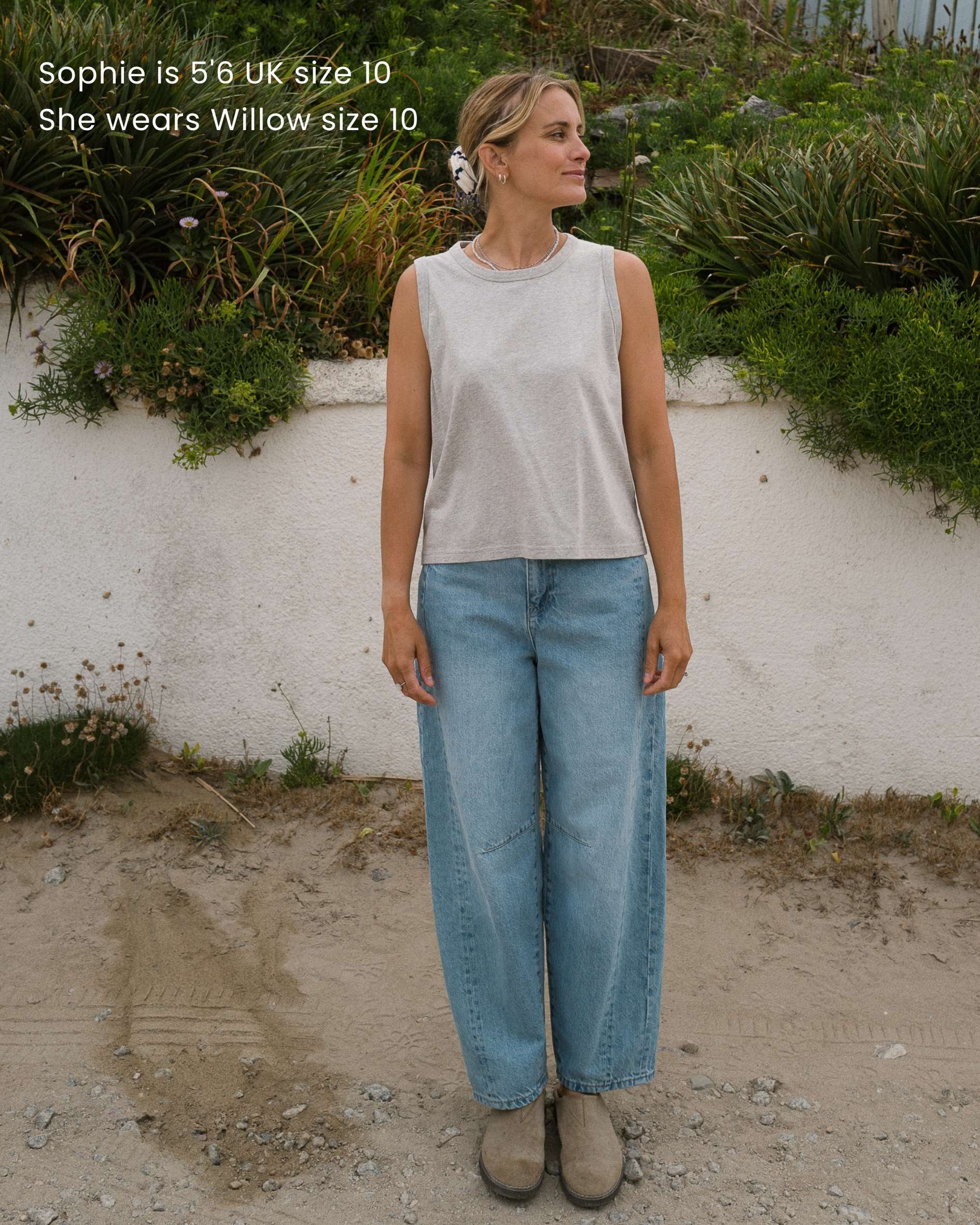 Willow Midweight Organic Cotton Grey Marl Vest