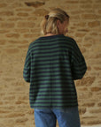 navy_blue_and_green_stripe_tee_for_women