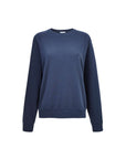 navy crew neck womens sweatshirt
