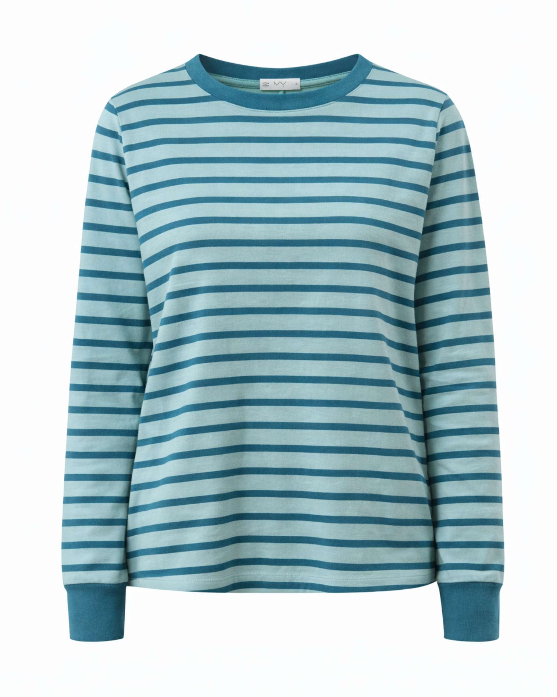 ocean_stripe_organic_cotton_womens_t-shirt