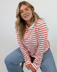 long sleeved striped t-shirt