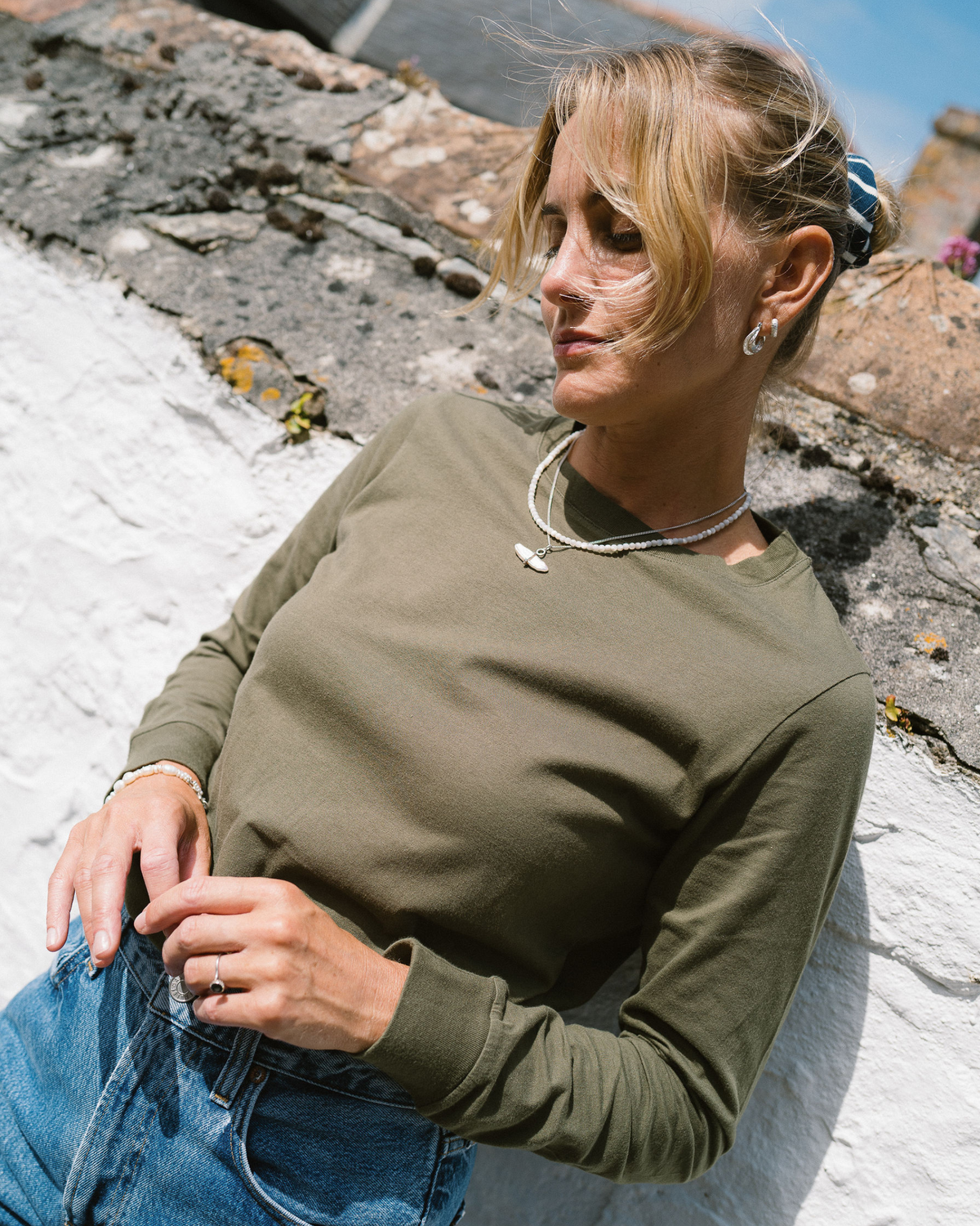 Audrey Organic Cotton Dark Olive T-Shirt