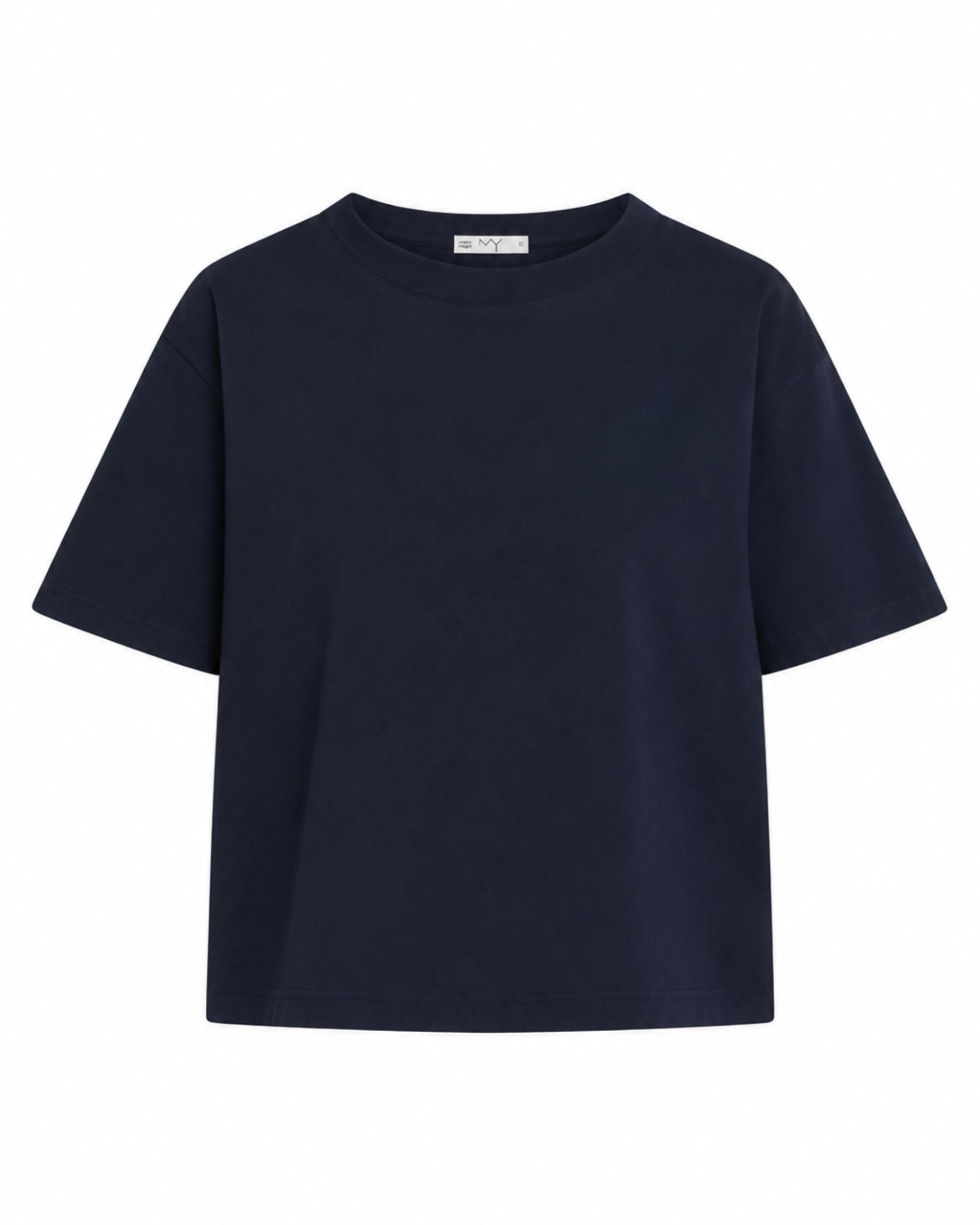 organic cotton t shirt in navy