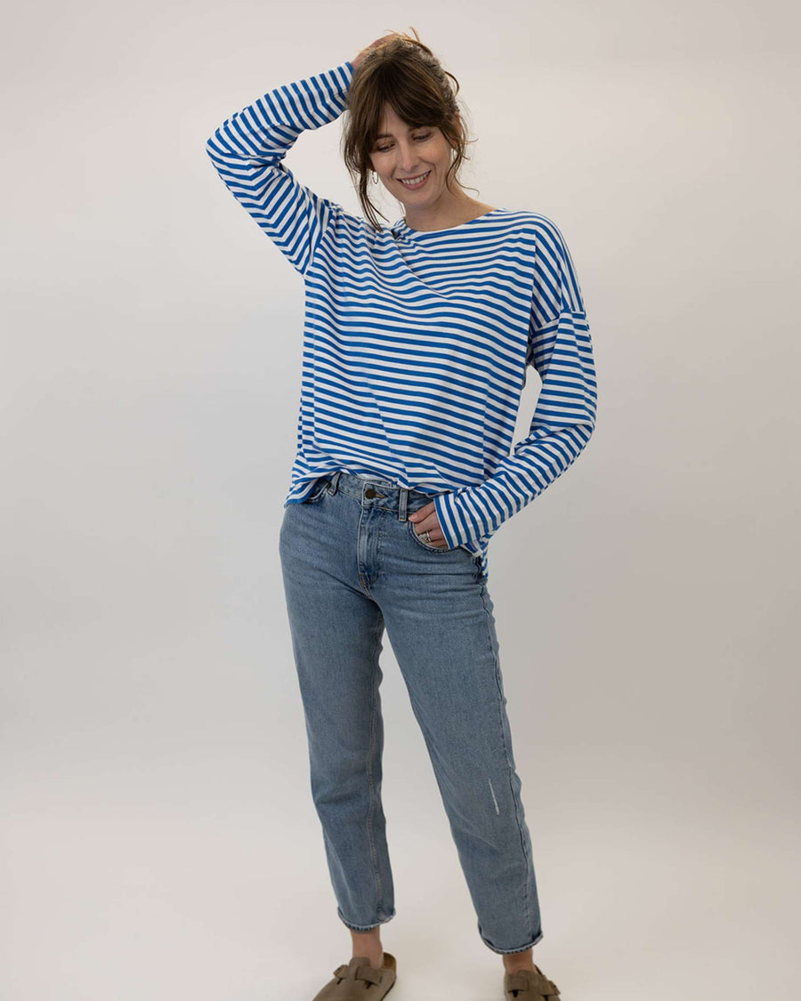 blue stripe t shirts