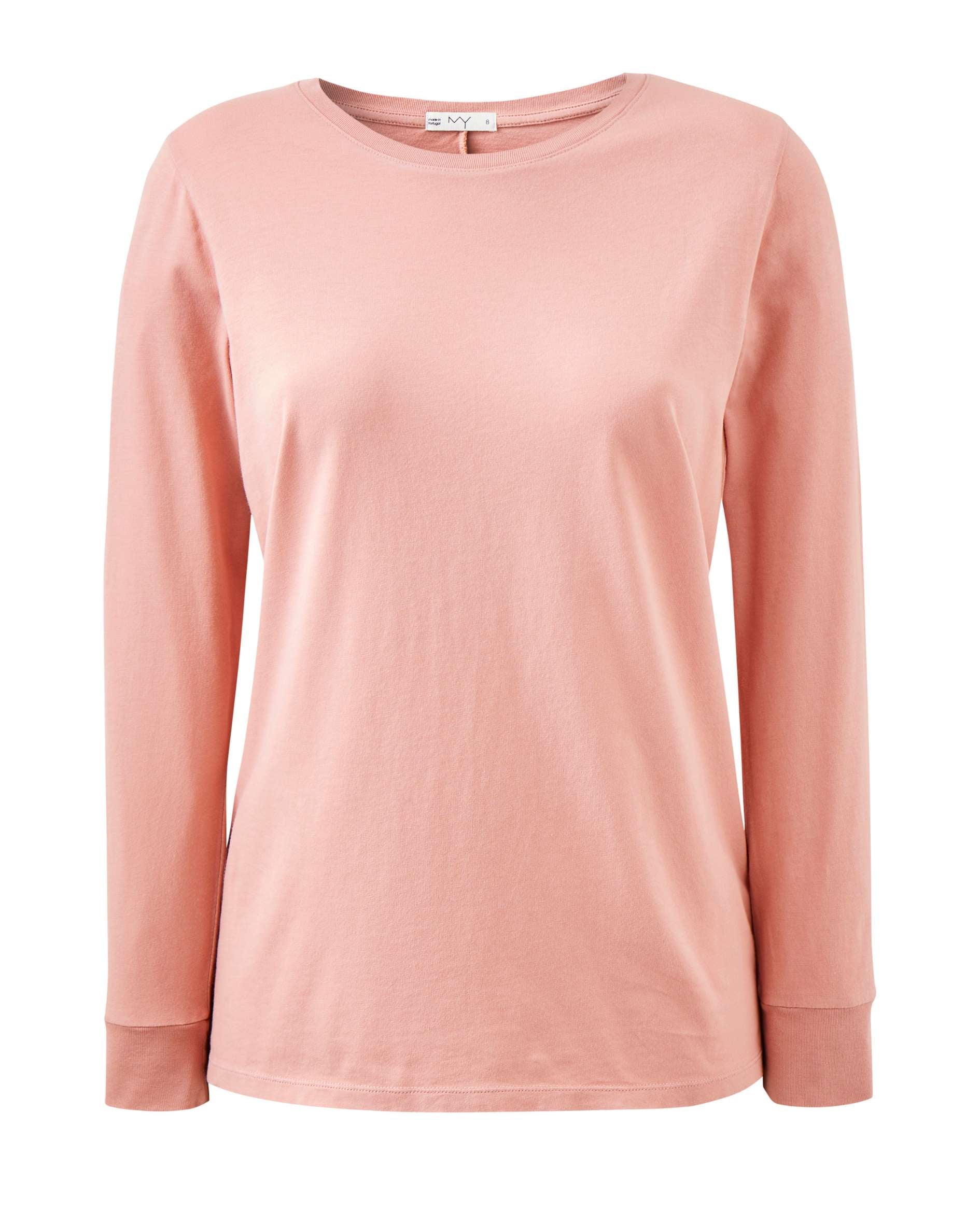 pink long sleeve t shirt for ladies