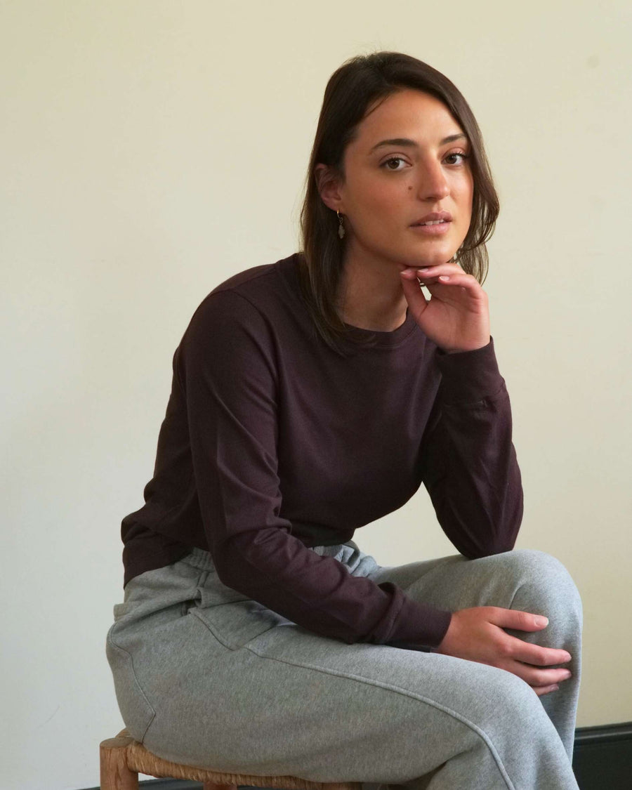 soft t shirts for women with rib cuff