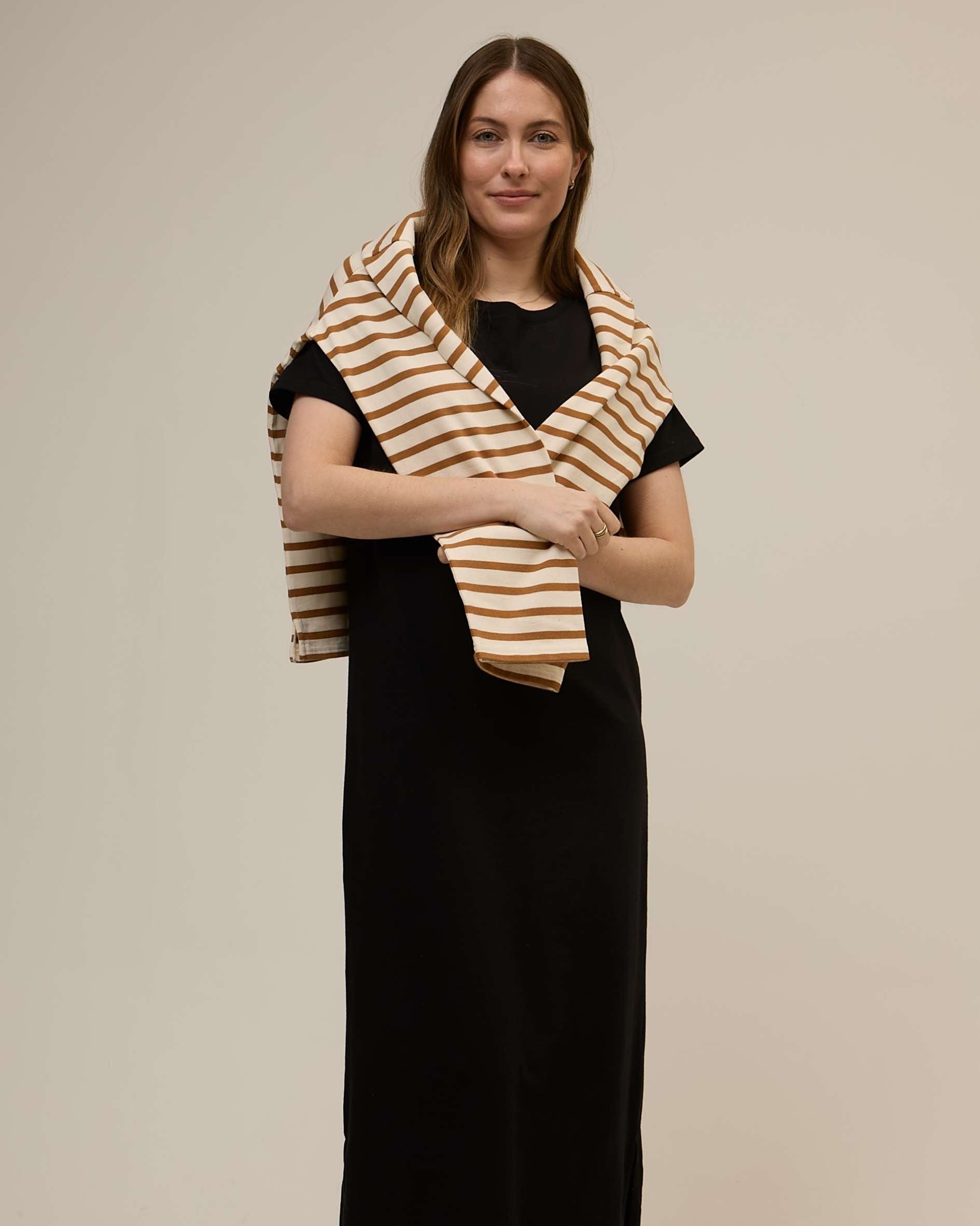 Arabella Organic Cotton Toffee Breton Top