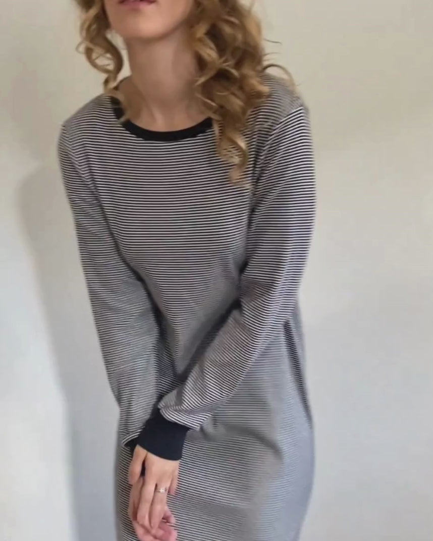 Lydia Black Fine Stripe ribbed dress - video
