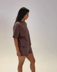 Lily Organic Cotton Mocha Co-ord T-Shirt - product video