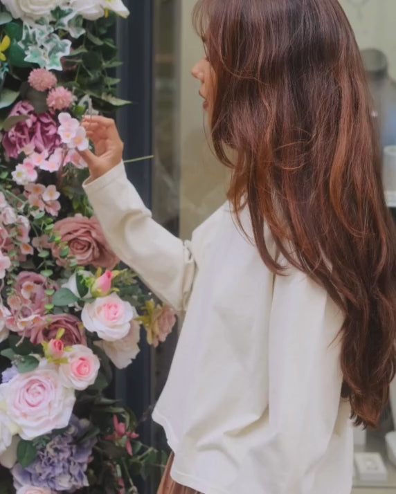 Long Sleeve Hannah Vanilla Cropped T-Shirt video