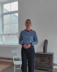 audrey blue and plum breton t shirt