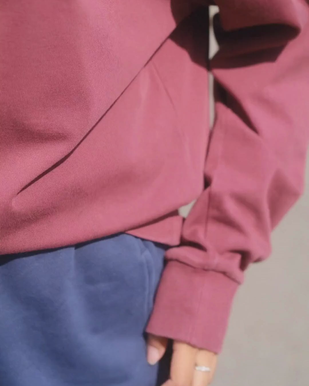 Kate Vintage Navy Luxe Joggers video