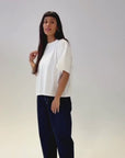 Hannah Midweight Organic Cotton Ecru T-Shirt product video