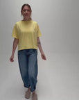 Hannah Midweight Organic Cotton Lemon T-Shirt product video