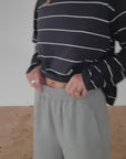 grey marl organic cotton joggers