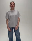 Maggie Organic Cotton Navy Fine Stripe T-Shirt product video