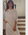 summer t shirt dress in organic cotton