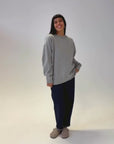 Connie Authentic Organic Cotton Grey Marl Sweatshirt product video