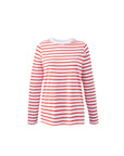 womens organic cotton long sleeve red breton
