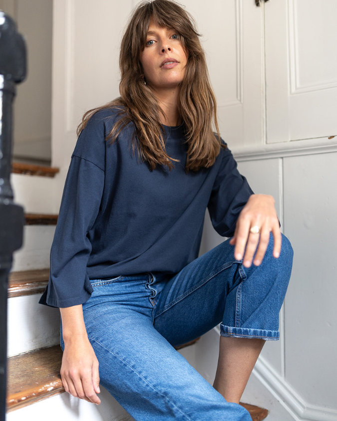 basic navy t shirt