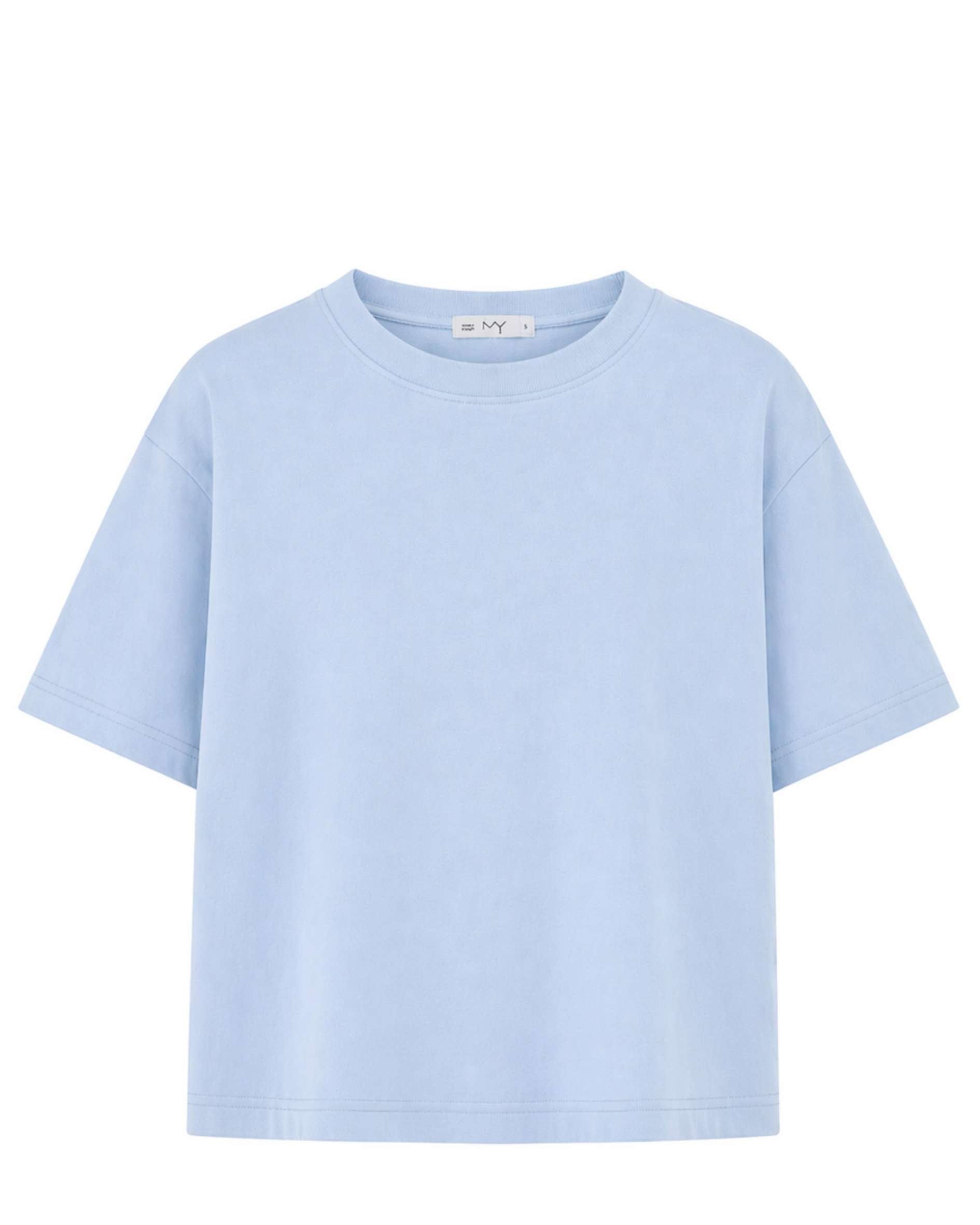 sky blue hannah crop t-shirt