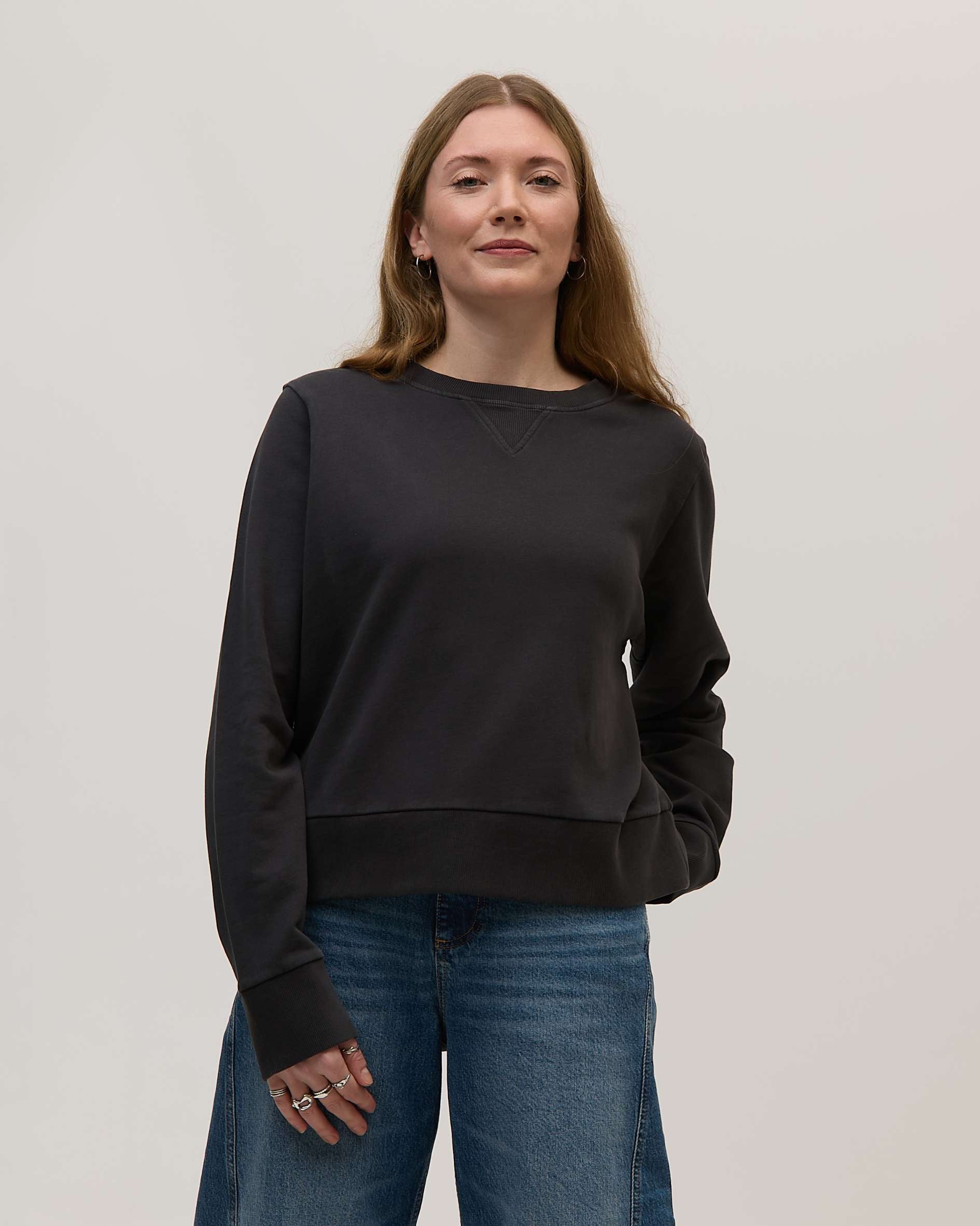slate organic cotton sweatshirt