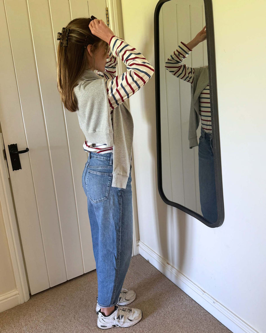 Sadie Midweight Organic Cotton Cherry Breton T-Shirt