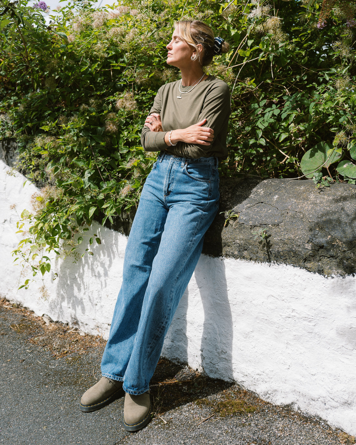 Audrey Organic Cotton Dark Olive T-Shirt