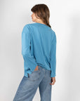 blue cotton t shirt 