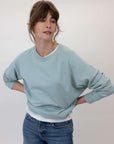 raglan sleeve sweatshirt