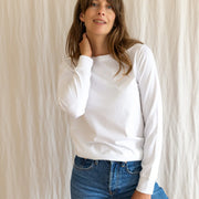 Audrey Organic Cotton White T-Shirt