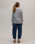 Ribbed_cuffs_on_long_sleeve_navy_Breton_top_in_organic_cotton