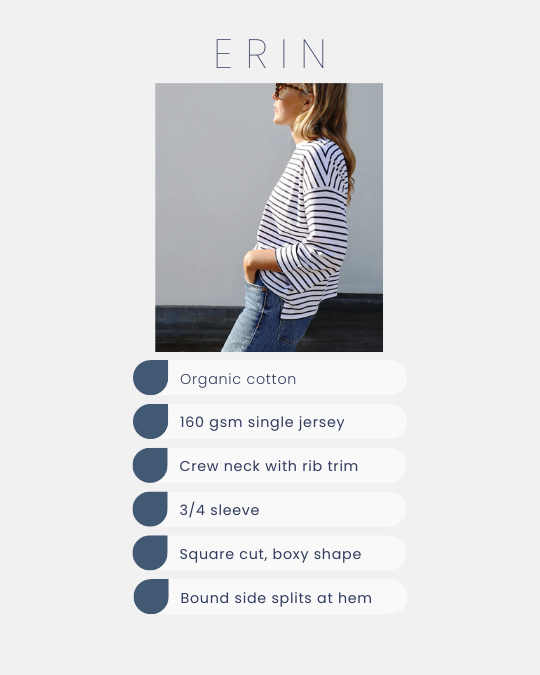 3/4 sleeve t shirt