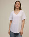 white v neck t shirt