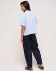 women's size 10 light blue oversized t-shirt