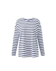 striped long sleeved t-shirt in organic cotton