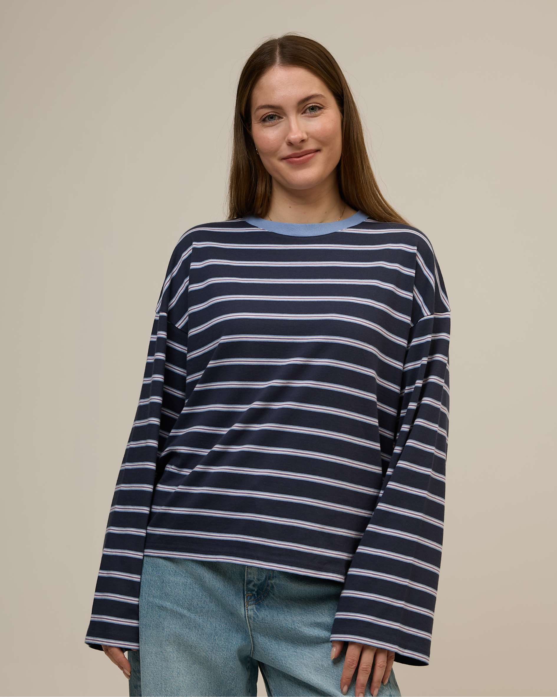 womens_crew_neck_navy_multistripe_organic_cotton_t-shirt