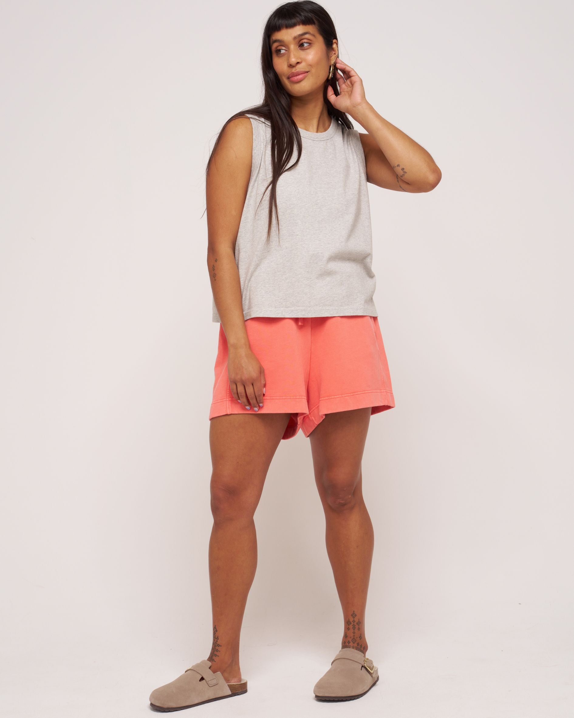 womens organic cotton willow boxy tank top